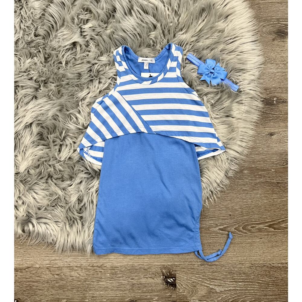 Joah Love Blue Striped Yumi Dress 2T (MSRP $66)‎
